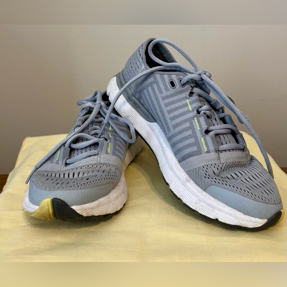 Under Armour Gray and White Sneakers